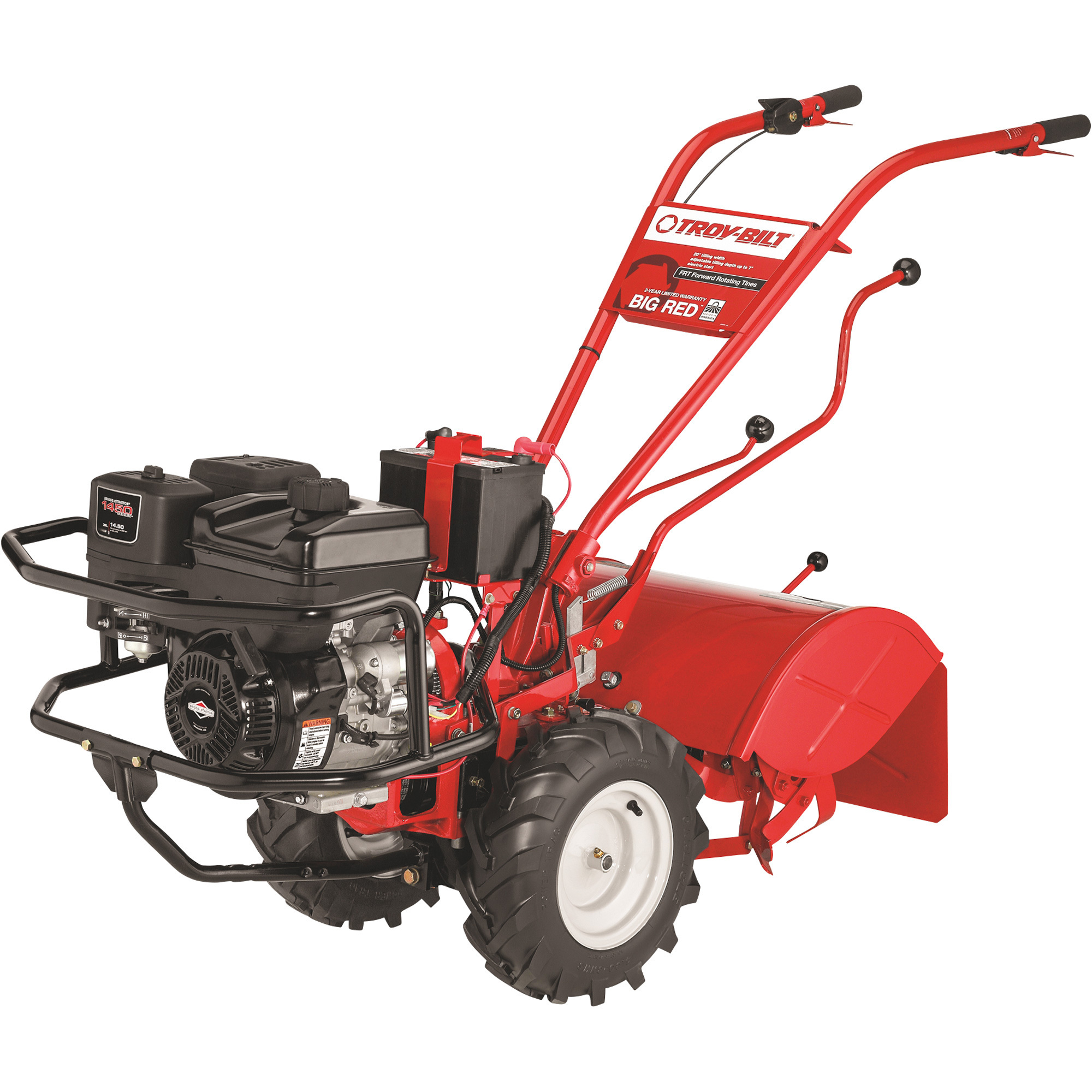 Troy-Bilt Big Red Forward-Rotating Rear Tine Tiller with Electric Start, 20in. Working Width, 306cc Briggs & Stratton Engine, Model# 21AE682W766